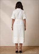 Belt Detail Shirt Dress - 220826