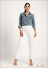 White Bootcut Jean - 020423