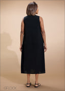 Embroidered Midi Dress - 230725