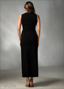 Sleeveless Slit Detailed Maxi Dress - 270625