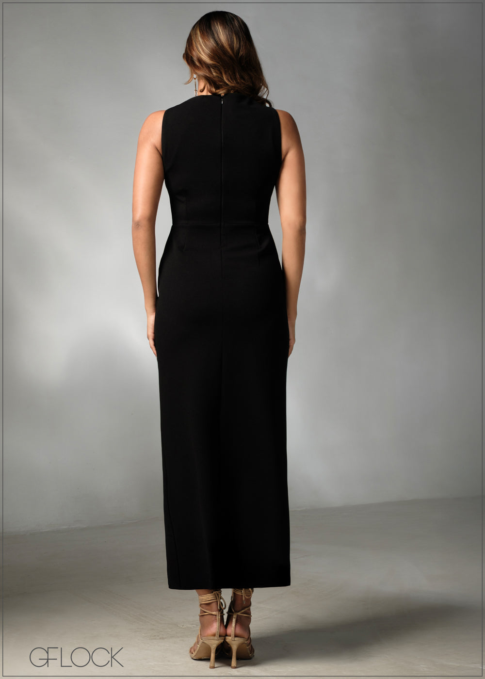 Sleeveless Slit Detailed Maxi Dress - 270625