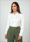Long Sleeve Satin Shirt - 210524