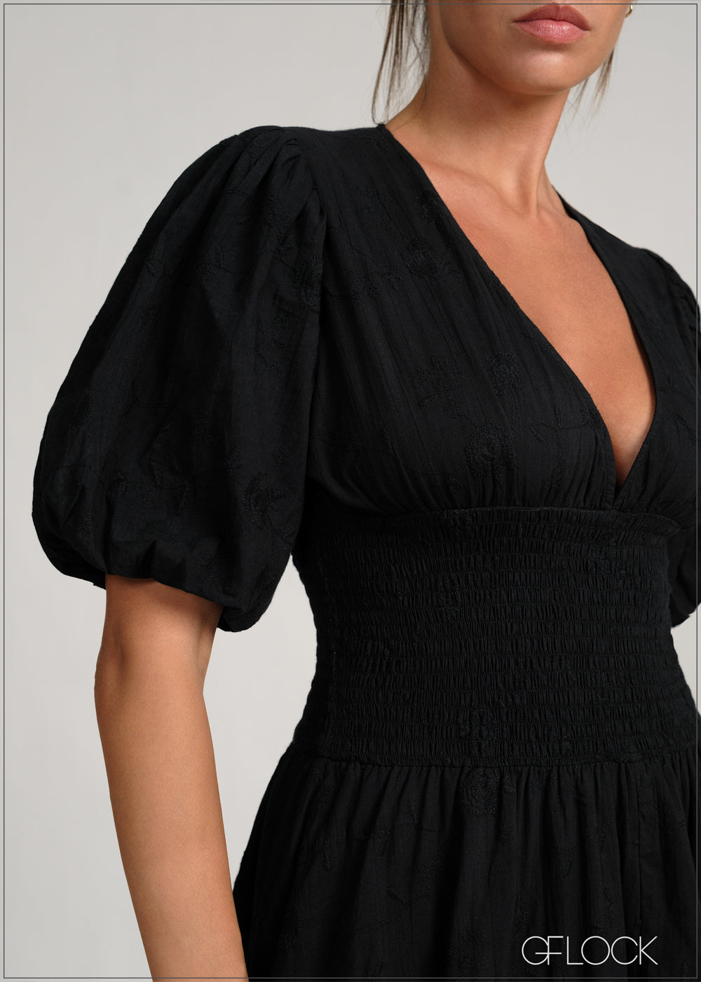 Smocking Detailed Dress - 231225