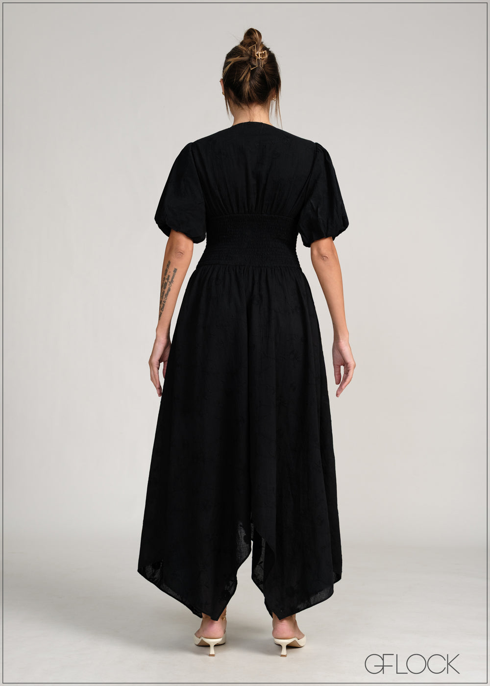 Smocking Detailed Dress - 231225