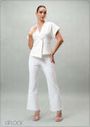 High Waist Bootleg Pant - 150825