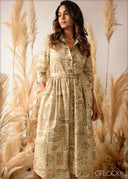 Printed Shirt Dress - 240626