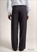 Grey Pleated Pant - Long Length - 090926