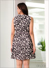 Pleated Sleeveless Dress - 250823