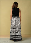 Contrast Printed Dress - 260925