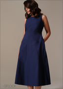 Short Sleeve Midi Dress - 241125