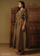 Collared Midi Dress - 110426