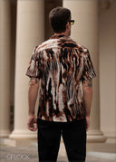 Normal Collar Short Sleeve Shirt - 130825