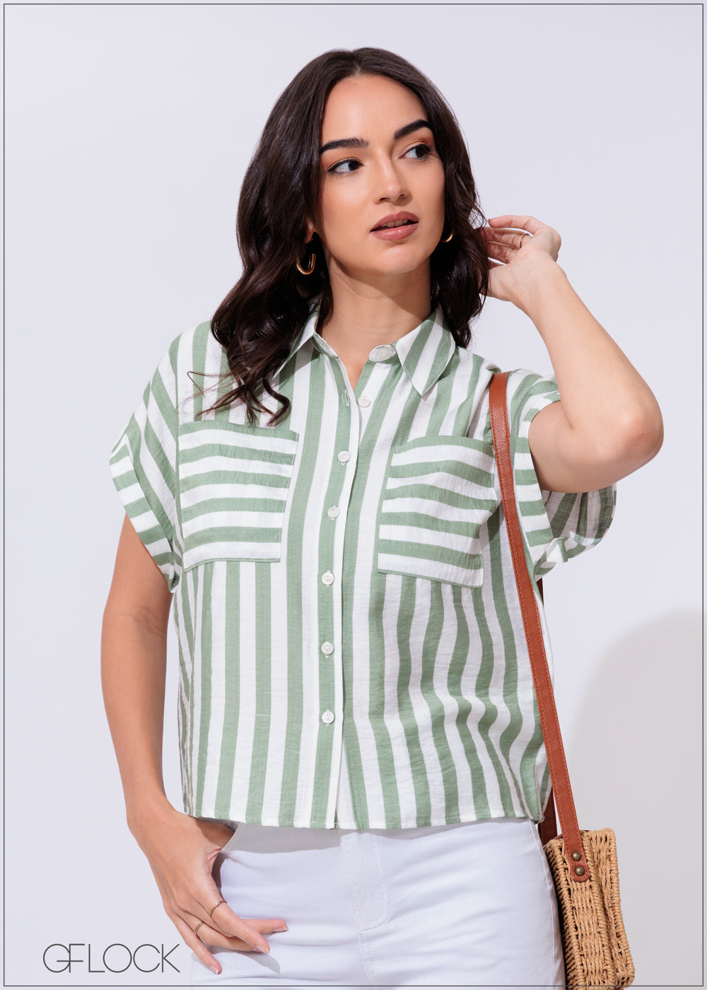 Stripe Printed Shirt - 300425