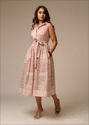 Printed Shirt Dress - 250926