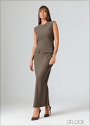 Sleeveless Maxi Dress - 070426