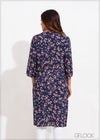Button Down Longline Top - 050623
