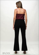 High Waist Bootleg Pant - 090226