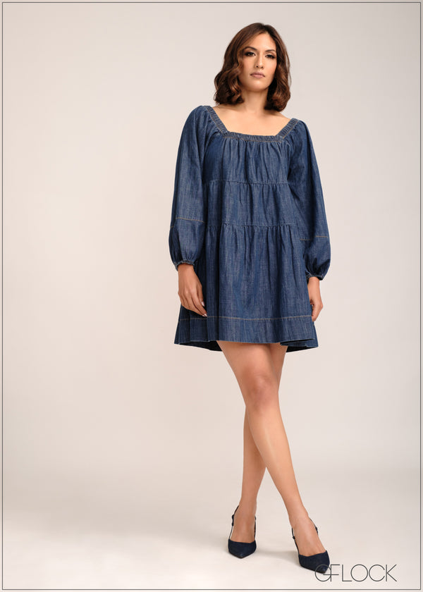 Denim Dress - 301223 - GFLOCK.LK