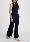 Front Slit Detailed Pant - 051026