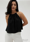 Droplet Linen Top - 171026