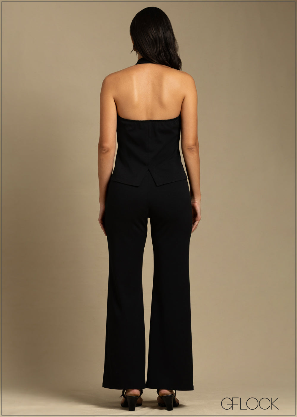 High Neck Blazer Top - 240925