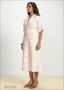 Resort Collar Dress - 130826