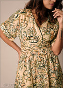 Collar Detail Midi Dress - 270326