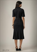 Stripe Midi Dress - 240726