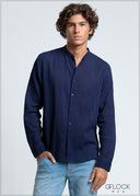 Creased-Effect Shirt - 140525