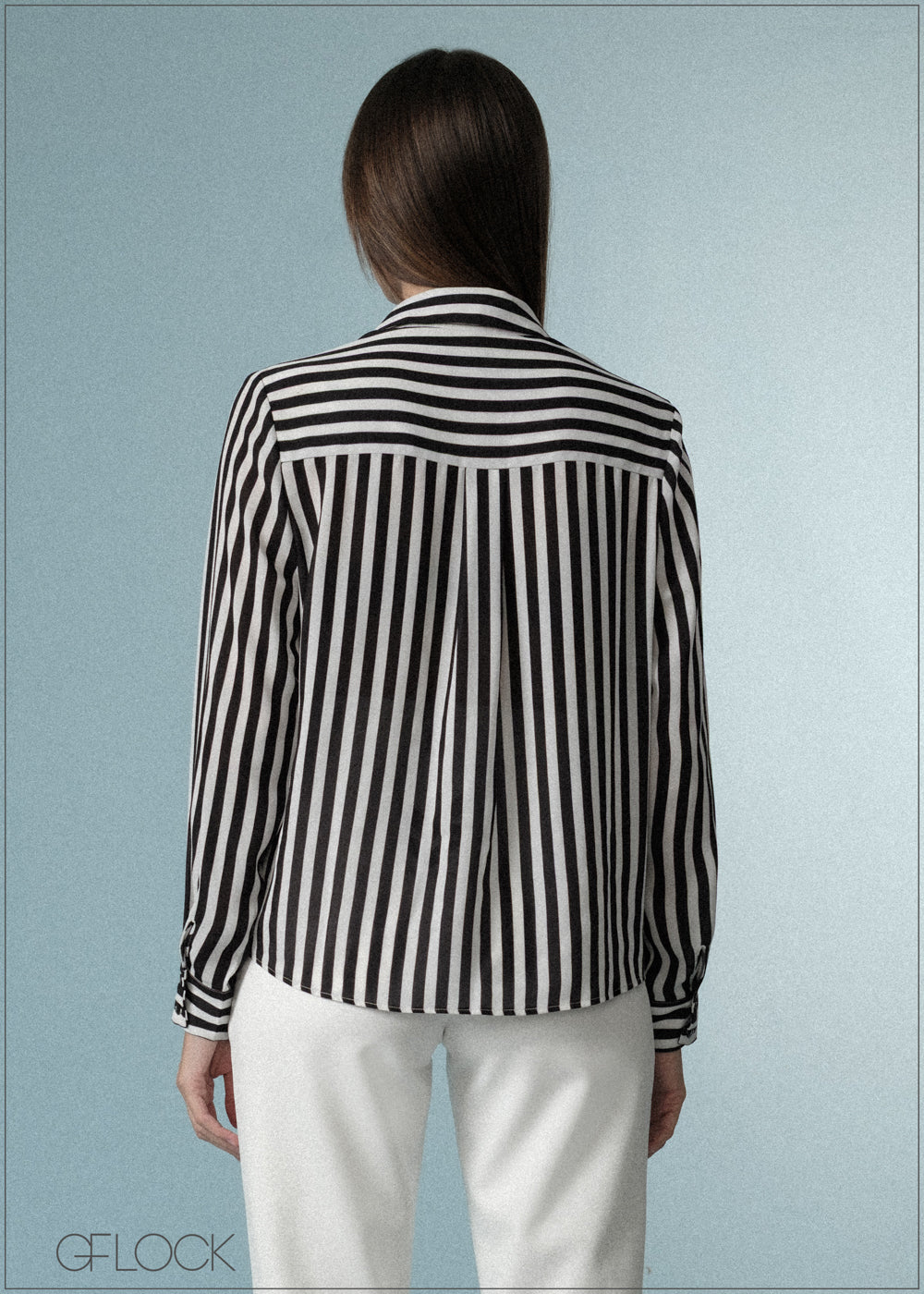 Long Sleeve Striped Shirt - 071125