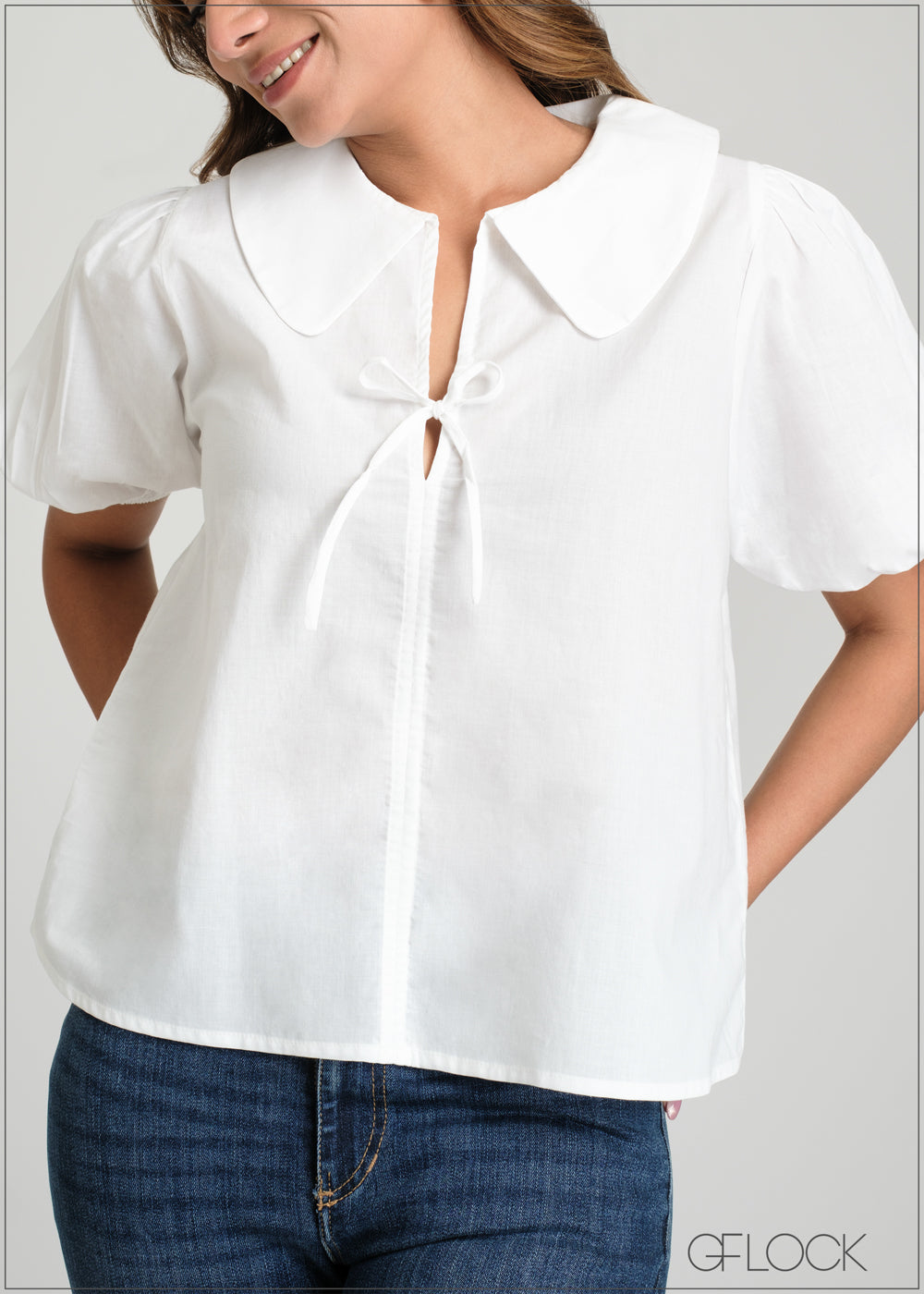 Platter Collared Blouse - 100425I