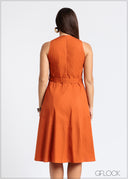 Sleeveless Midi Dress - 121124