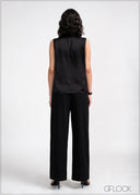 Satin Sleeveless Shirt - 190525