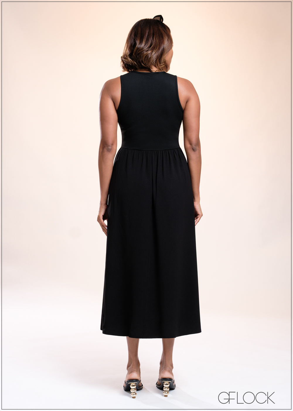 Sleeveless Midi Dress - 040825