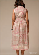 Printed Shirt Dress - 250926