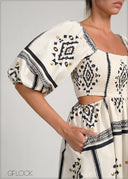 Side Open Midi Dress - 231225