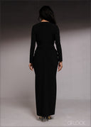 V-Neck Maxi Dress - 220526