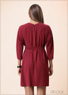 Three Quarter Sleeve Dress - 160525