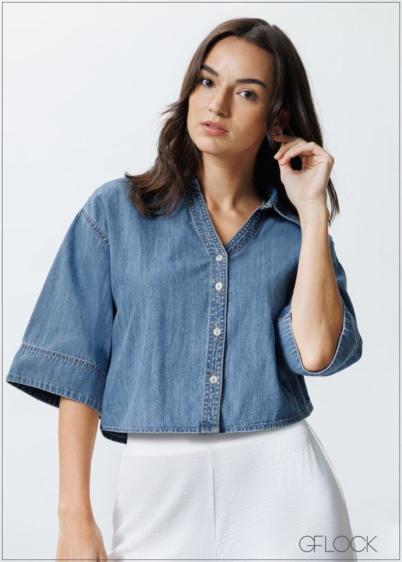 Wide Sleeve Shirt - 151025
