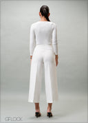 Rib Long Sleeve Top - 210325