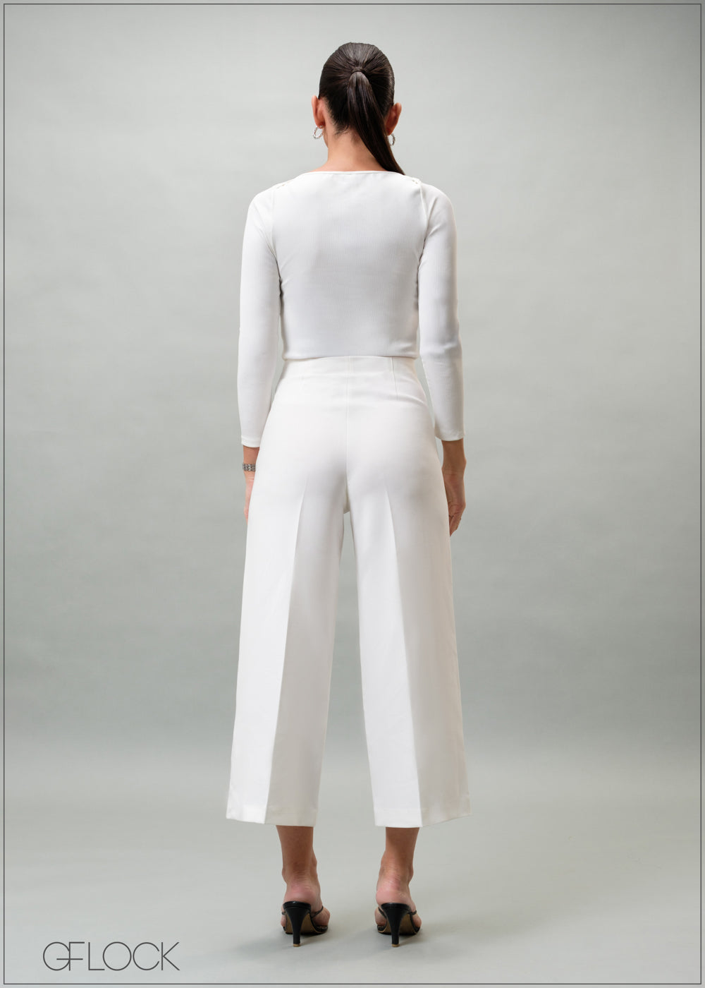 Rib Long Sleeve Top - 210325