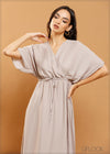 Wrapped Maxi Dress - 070325