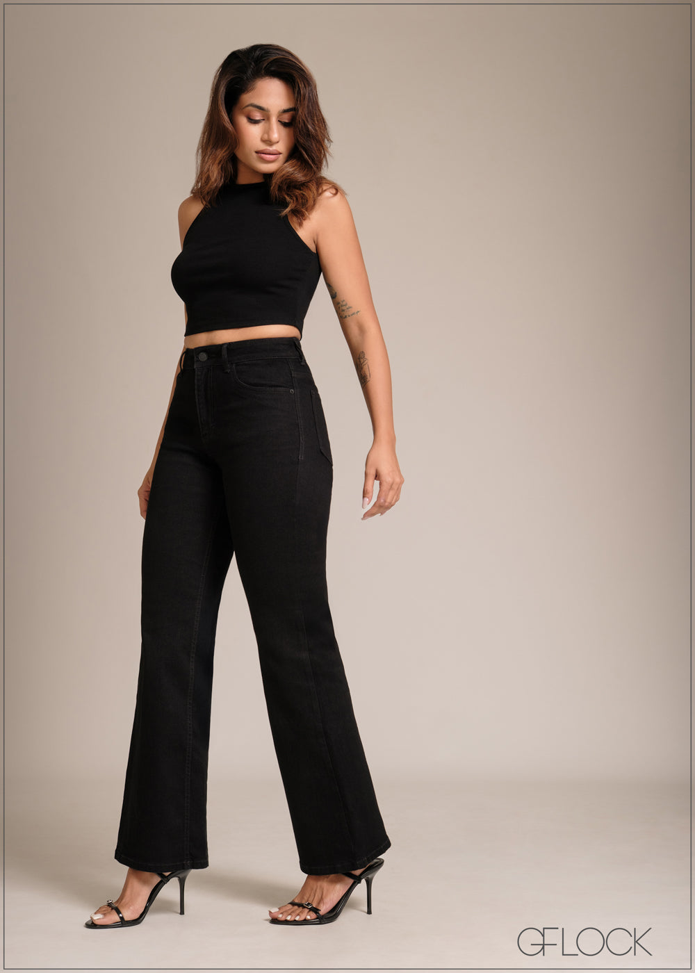 Black Bootcut Jeans - Long Length - 241225D – GFLOCK.LK