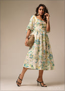 Printed Midi Dress - 250926