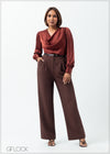 High Waist Pant With Pleats - 160625