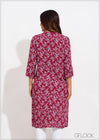 Button Down Longline Top - 050623