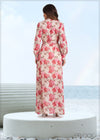 Floral Maxi Shirt Dress - 260623
