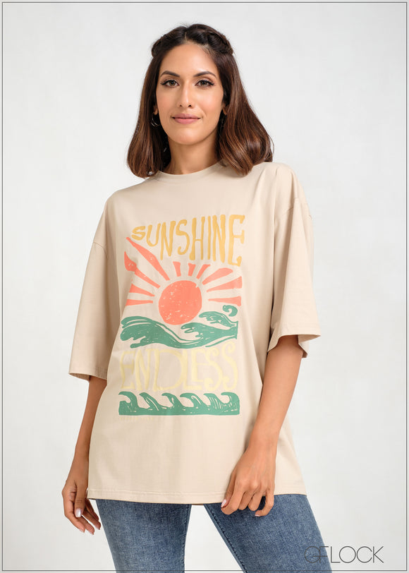 Printed Oversize T-Shirt ( Unisex ) - 211223 - 06