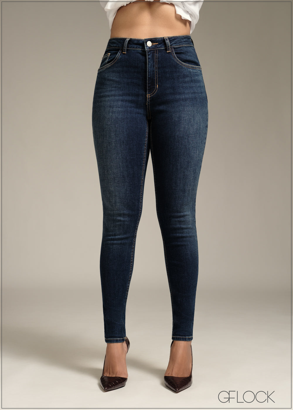 High Rise Skinny Jeans - 170126