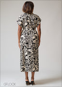 Mono Printed Shirt Dress - 230625